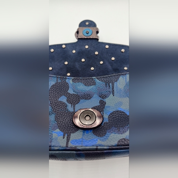 Coach Soft Tabby 18 Camo print Upcycled w Hot Wheels charm - Picture 11 of 12